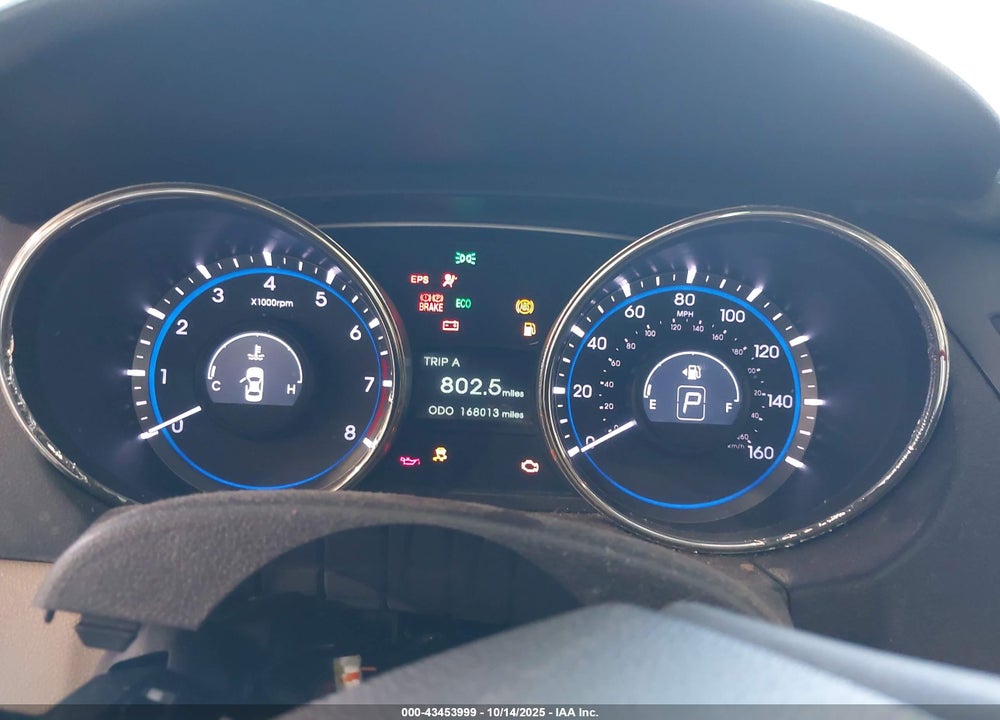 2012 HYUNDAI SONATA VIN: 5NPEB4ACXCH478658