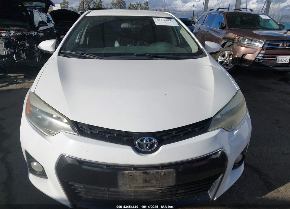 2015 TOYOTA COROLLA S PLUS VIN: 5YFBURHE7FP297512