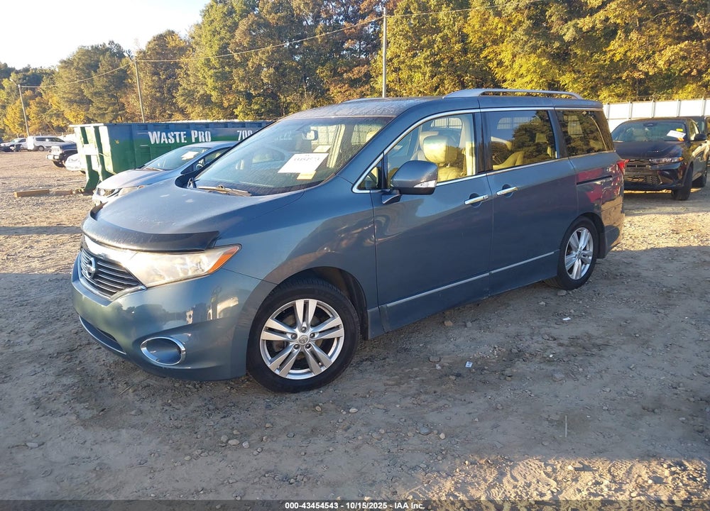 2012 NISSAN QUEST SL VIN: JN8AE2KP3C9043621