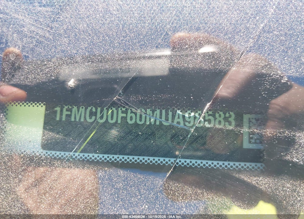 2021 FORD ESCAPE S VIN: 1FMCU0F60MUA98583