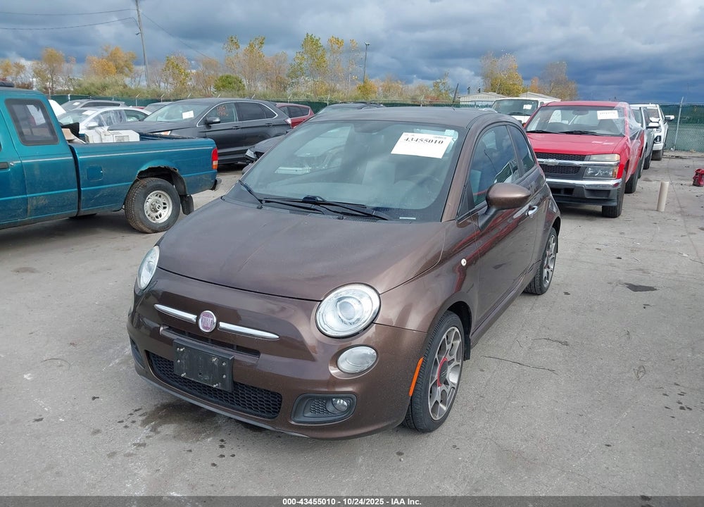 2012 FIAT 500 VIN: 3C3CFFBR7CT212495