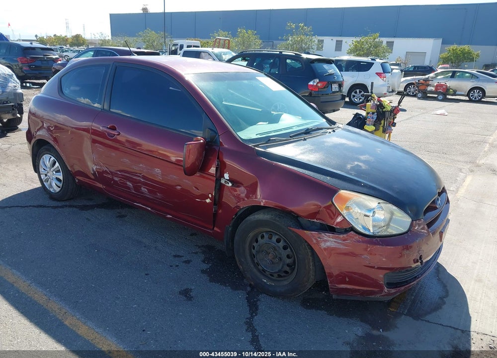 2007 HYUNDAI ACCENT GS VIN: KMHCM36C97U049619