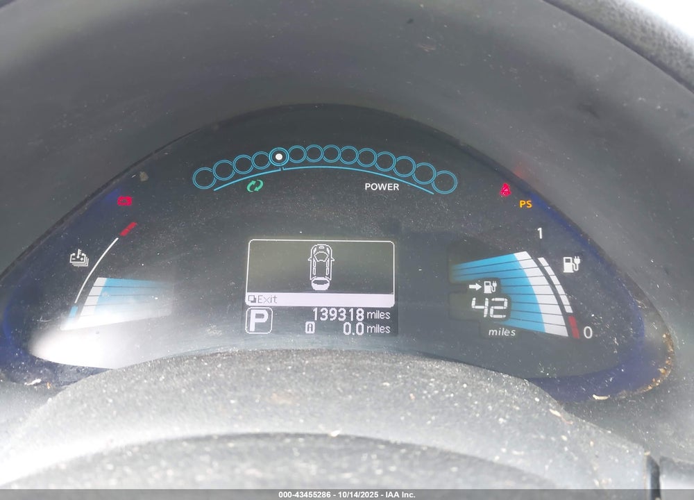 2014 NISSAN LEAF VIN: 1N4AZ0CP3EC331721