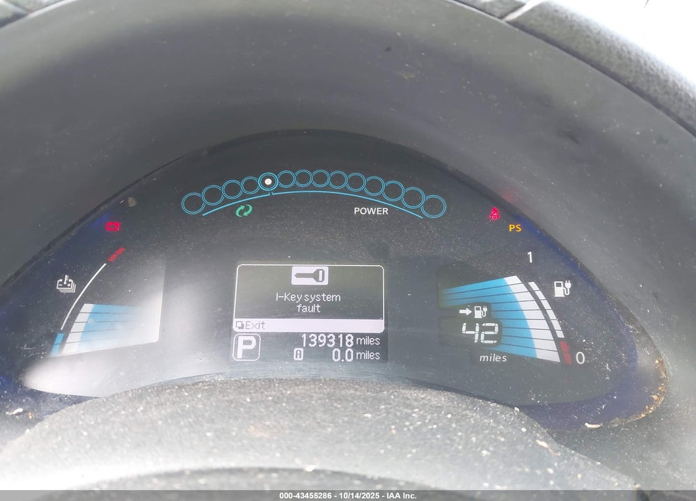 2014 NISSAN LEAF VIN: 1N4AZ0CP3EC331721