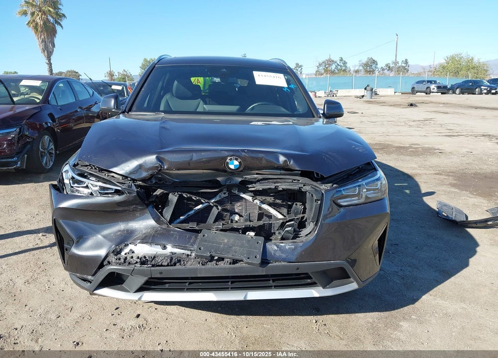 2022 BMW X3 XDRIVE30I VIN: 5UX53DP09N9M42027