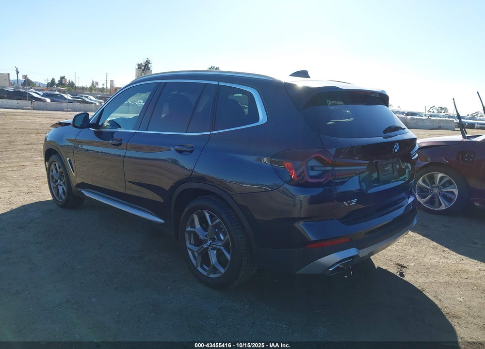 2022 BMW X3 XDRIVE30I VIN: 5UX53DP09N9M42027