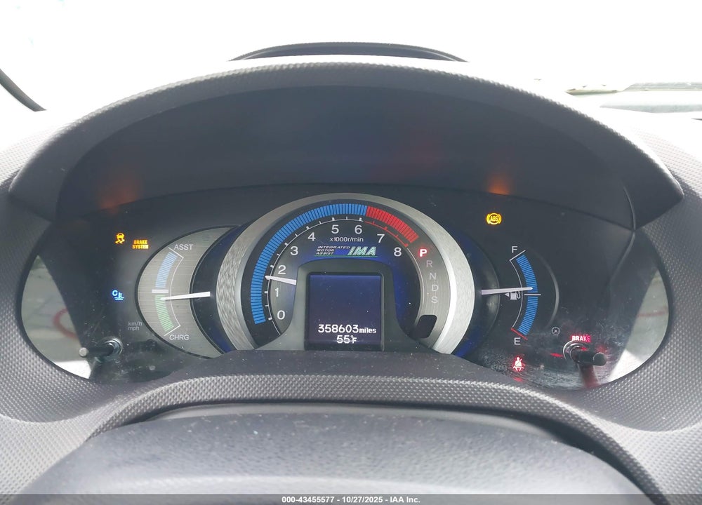 2010 HONDA INSIGHT VIN: JHMZE2H7XAS042668
