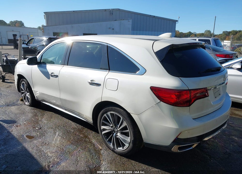 2019 ACURA MDX TECH PKG VIN: 5J8YD4H57KL003253