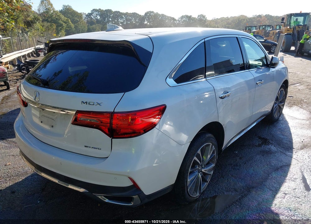 2019 ACURA MDX TECH PKG VIN: 5J8YD4H57KL003253