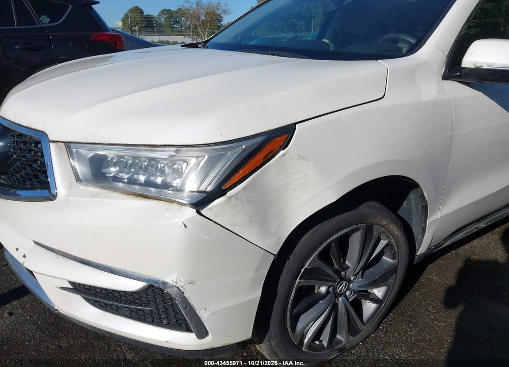 2019 ACURA MDX TECH PKG VIN: 5J8YD4H57KL003253