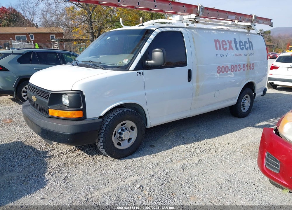 2015 CHEVROLET EXPRESS 2500 WORK VAN VIN: 1GCWGFCF6F1277697