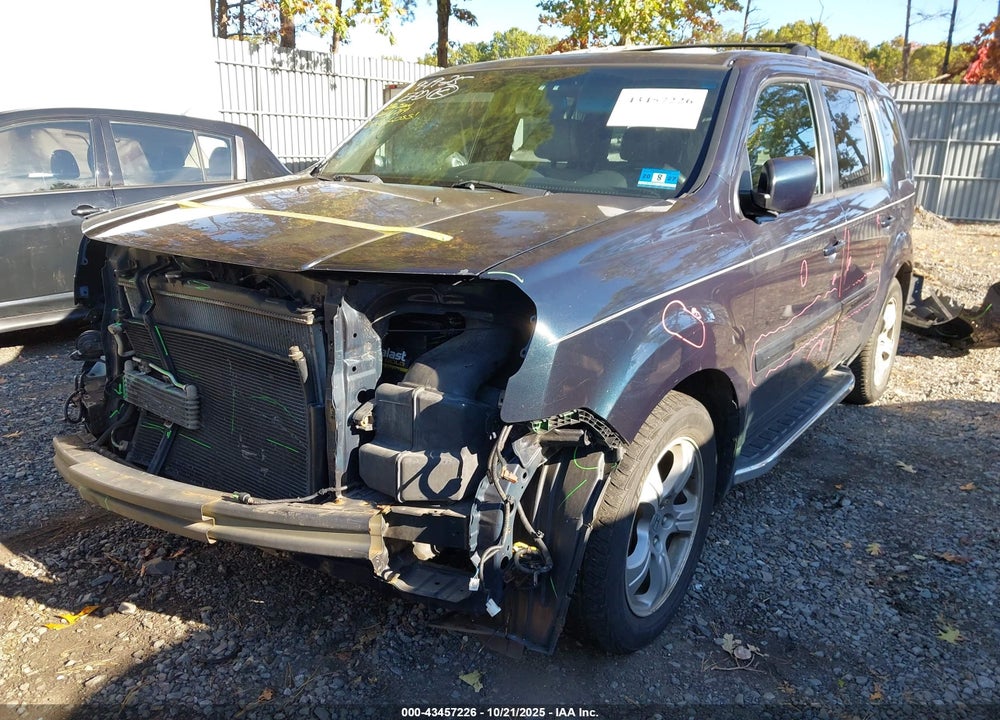 2012 HONDA PILOT VIN: 5FNYF4H66CB072957