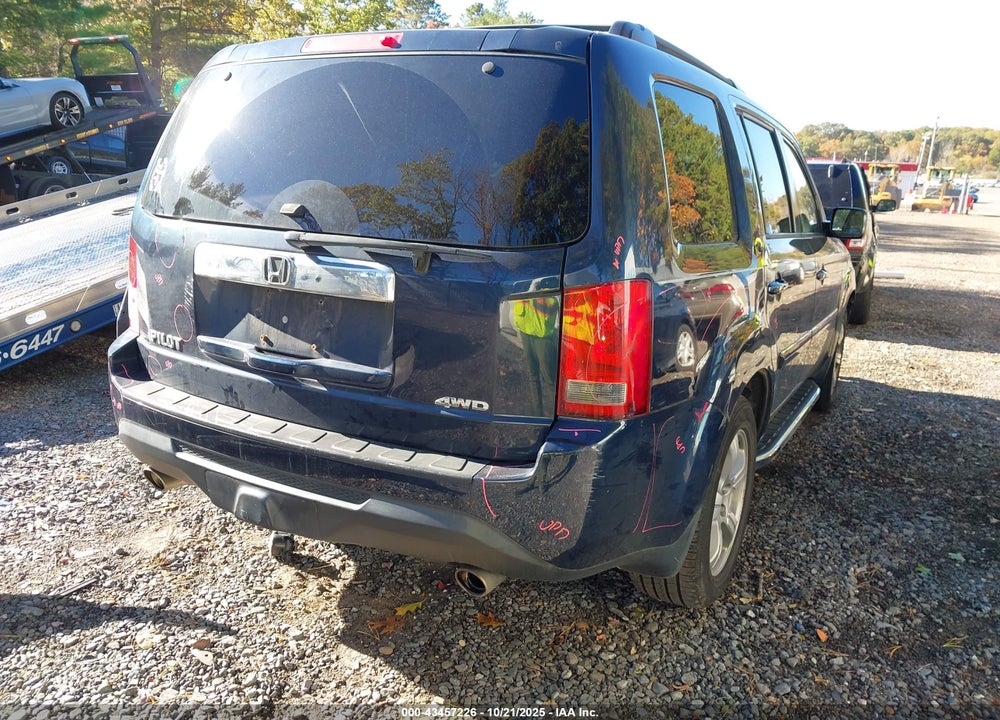 2012 HONDA PILOT VIN: 5FNYF4H66CB072957
