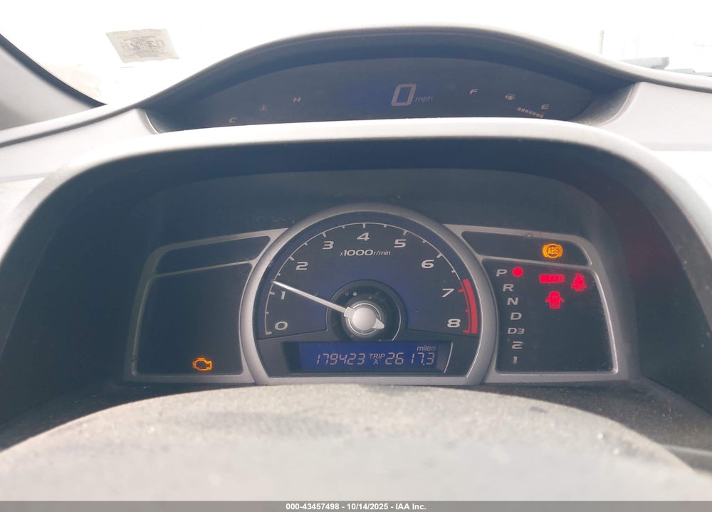 2008 HONDA CIVIC LX VIN: 2HGFG126X8H579410