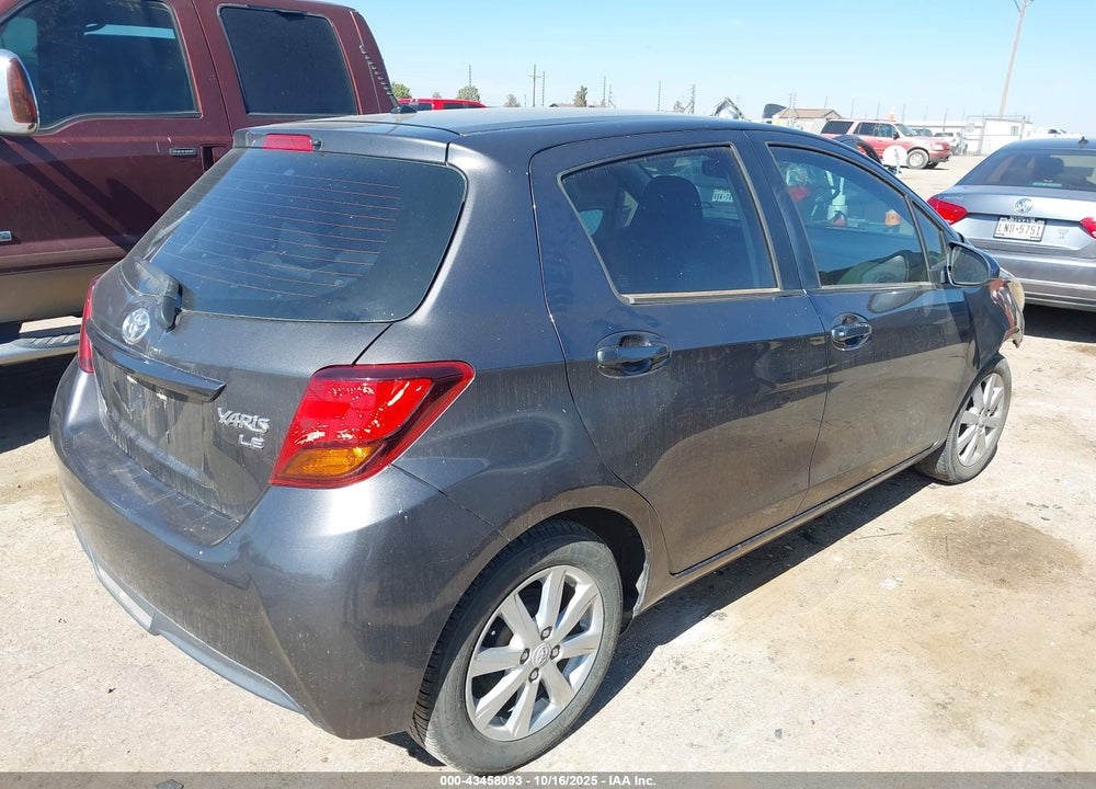2015 TOYOTA YARIS VIN: VNKKTUD35FA021450