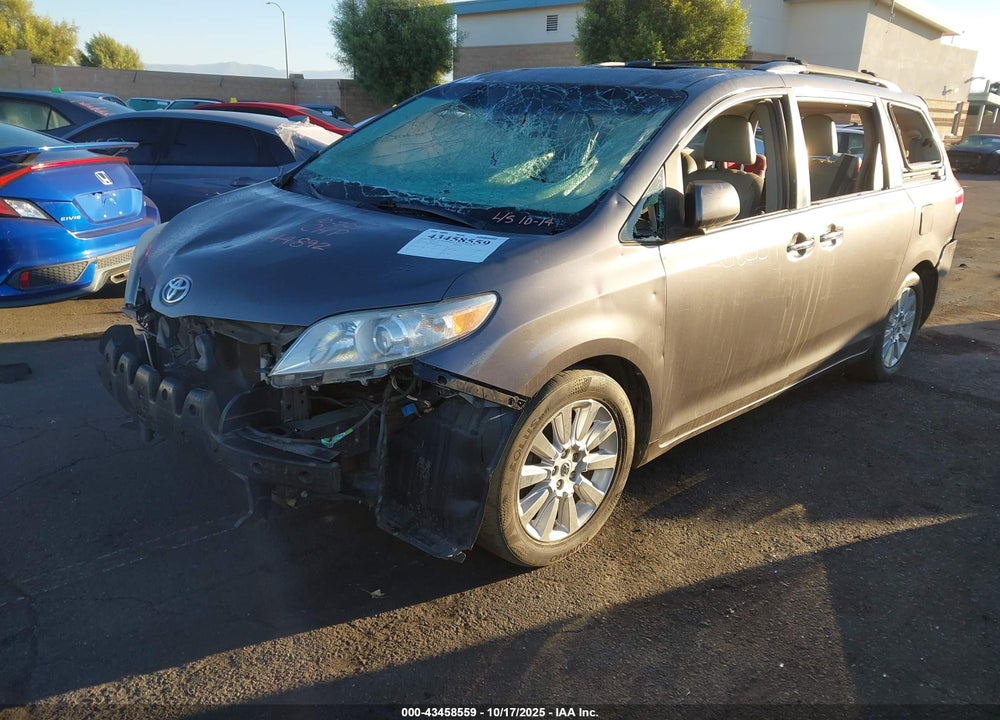 2011 TOYOTA SIENNA LIMITED V6 VIN: 5TDYK3DC6BS080178
