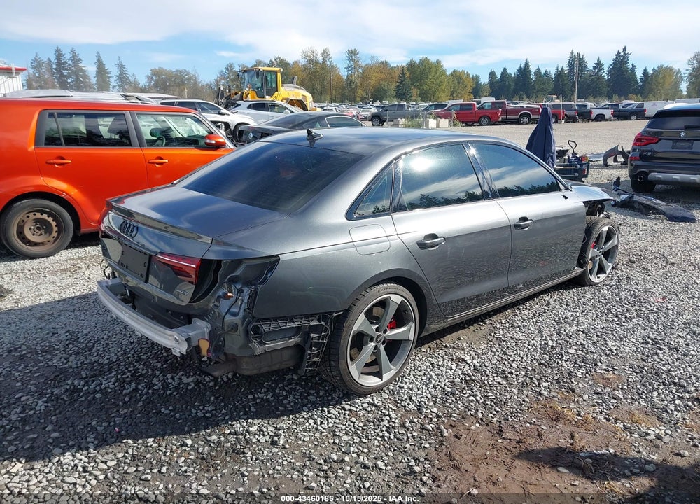 2022 AUDI A4 PRESTIGE 45 TFSI S LINE QUATTRO S TRONIC VIN: WAUFAAF41NN002645