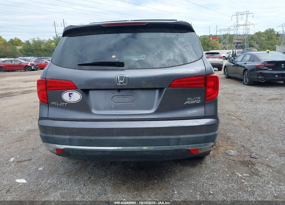 2018 HONDA PILOT ELITE VIN: 5FNYF6H03JB067445