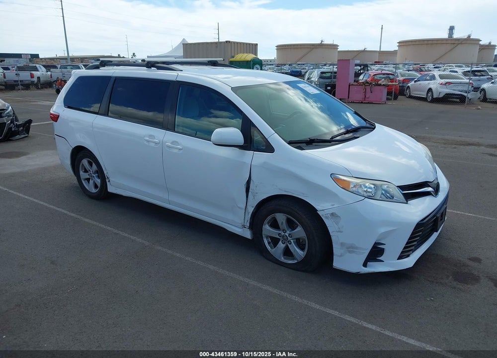 2019 TOYOTA SIENNA LE 8 PASSENGER VIN: 5TDKZ3DC7KS987944