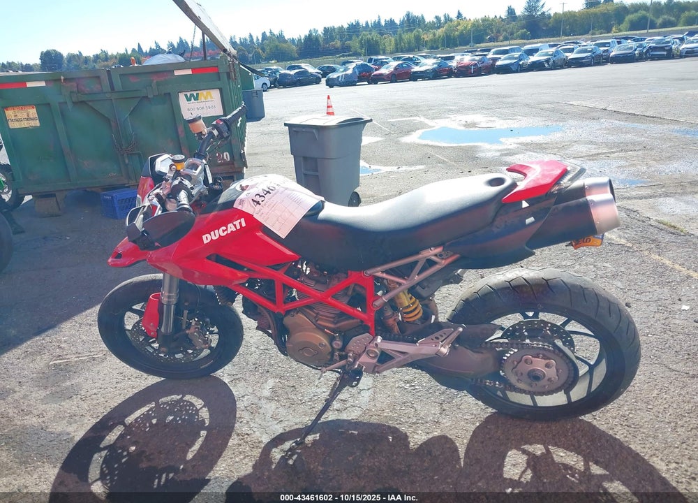 2008 DUCATI HYPERMOTARD 1100/S VIN: ZDM1YACP08B005957