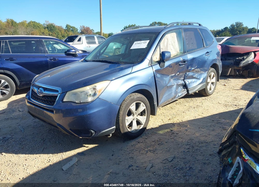 2014 SUBARU FORESTER 2.5I PREMIUM VIN: JF2SJAEC0EH408250