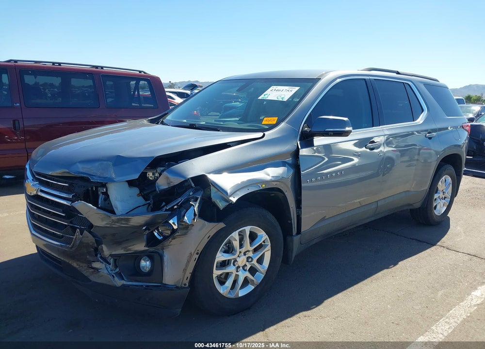 2021 CHEVROLET TRAVERSE FWD LT CLOTH VIN: 1GNERGKWXMJ108204