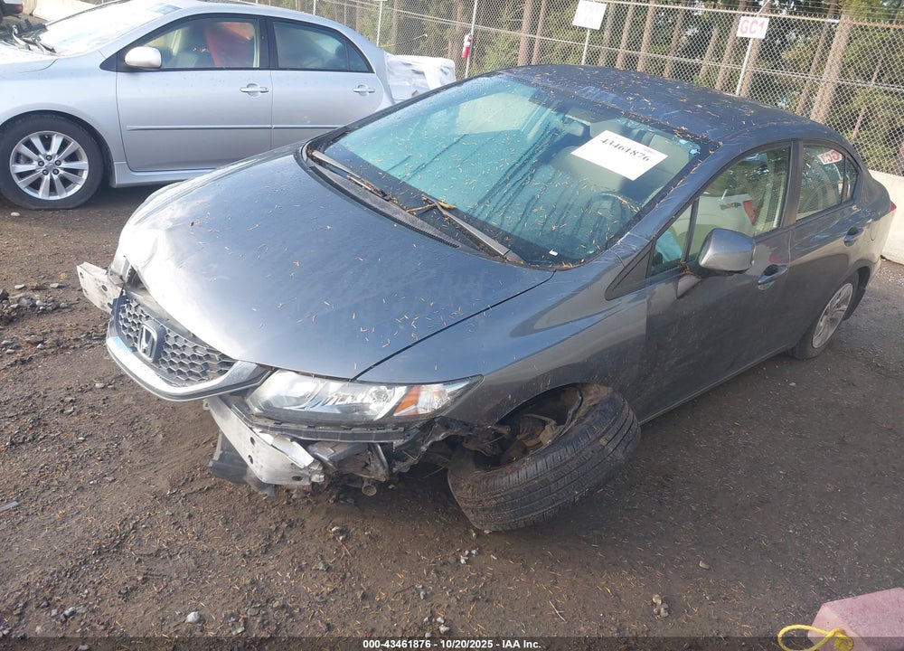 2013 HONDA CIVIC LX VIN: 19XFB2F59DE280159