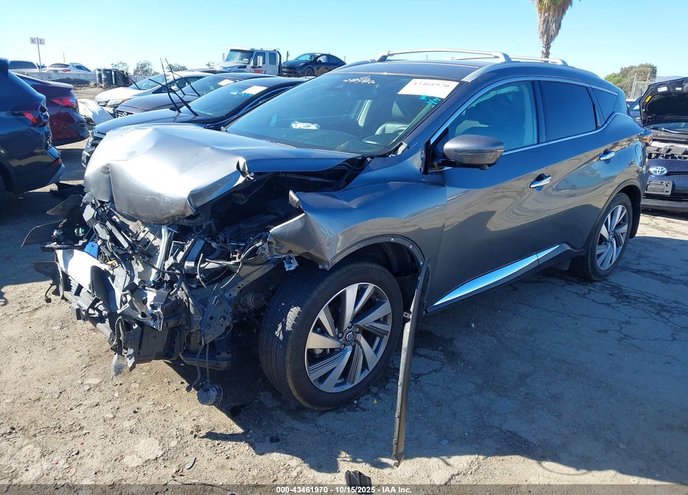2021 NISSAN MURANO SL FWD VIN: 5N1AZ2CJ8MC120266