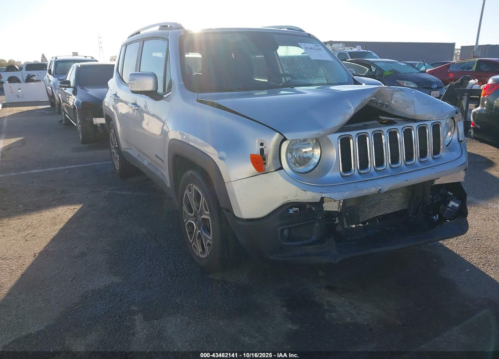 2017 JEEP RENEGADE LIMITED FWD VIN: ZACCJADB9HPF96341