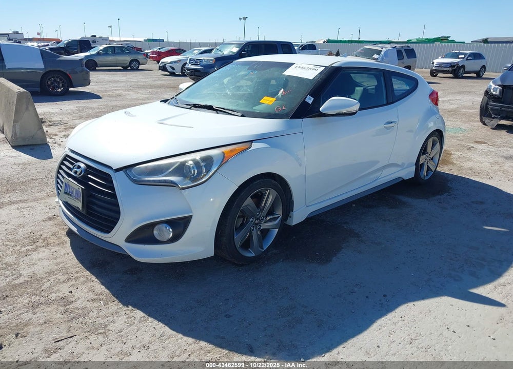 2013 HYUNDAI VELOSTER TURBO W/BLUE VIN: KMHTC6AE0DU144563