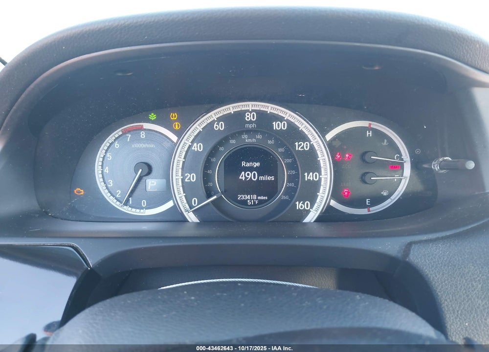 2017 HONDA ACCORD LX VIN: 1HGCR2F48HA227582