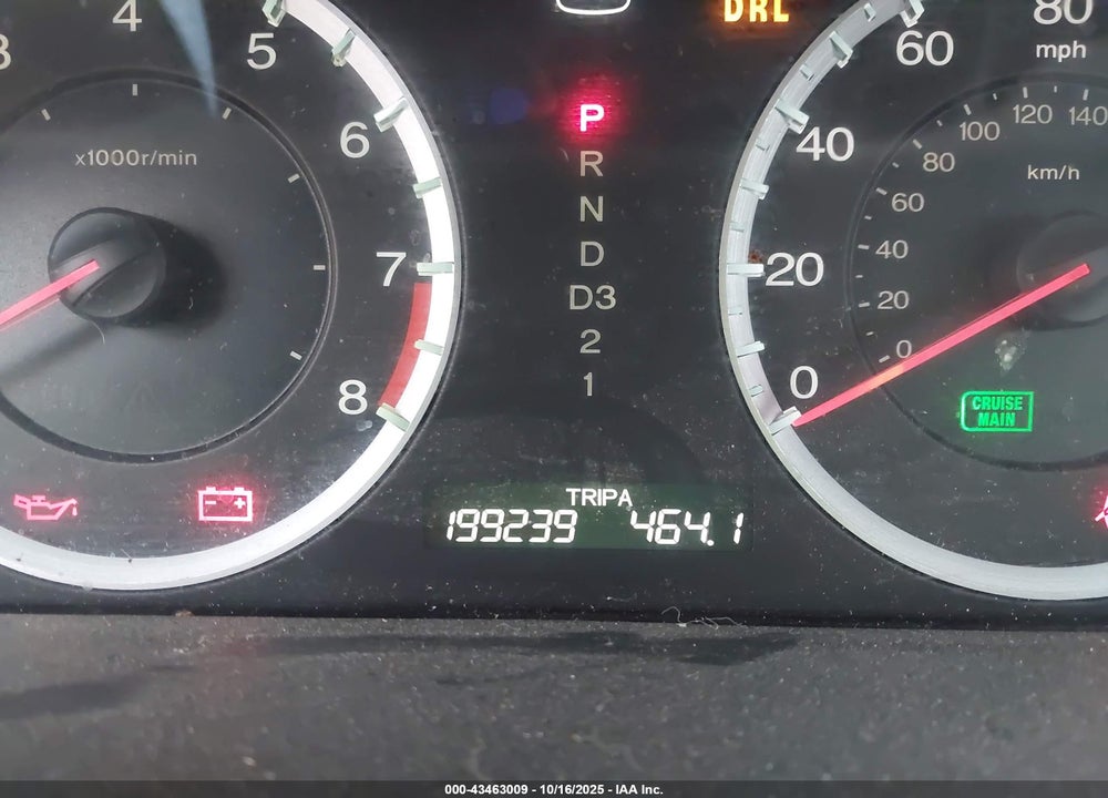 2009 HONDA ACCORD 2.4 EX VIN: 1HGCP26769A098985