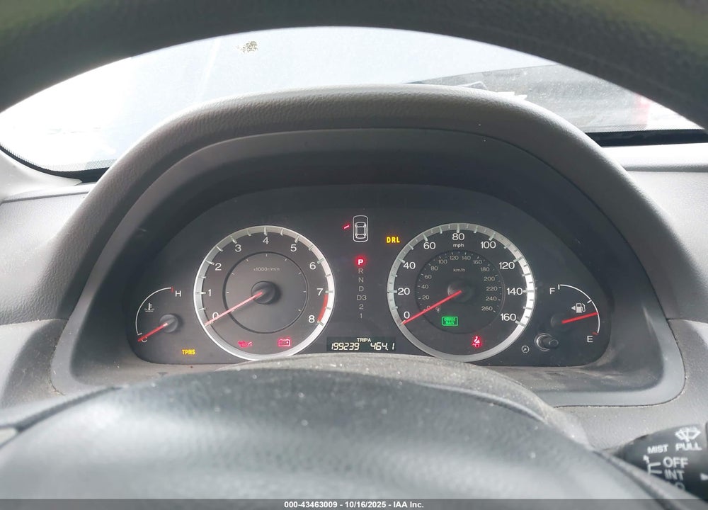 2009 HONDA ACCORD 2.4 EX VIN: 1HGCP26769A098985