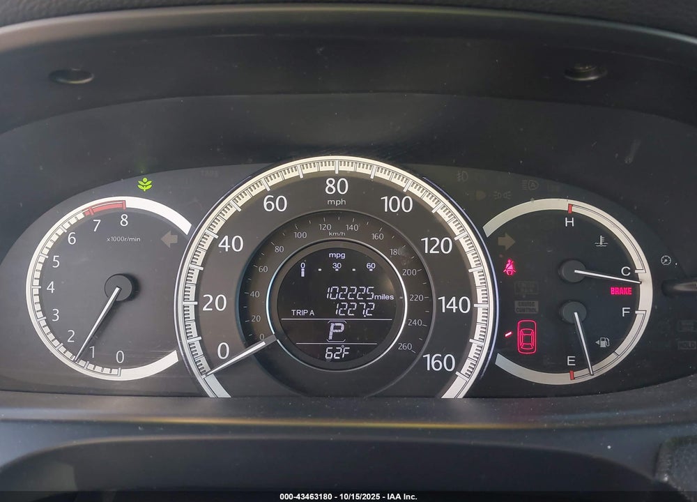 2015 HONDA ACCORD EX-L VIN: 1HGCR2F87FA201782