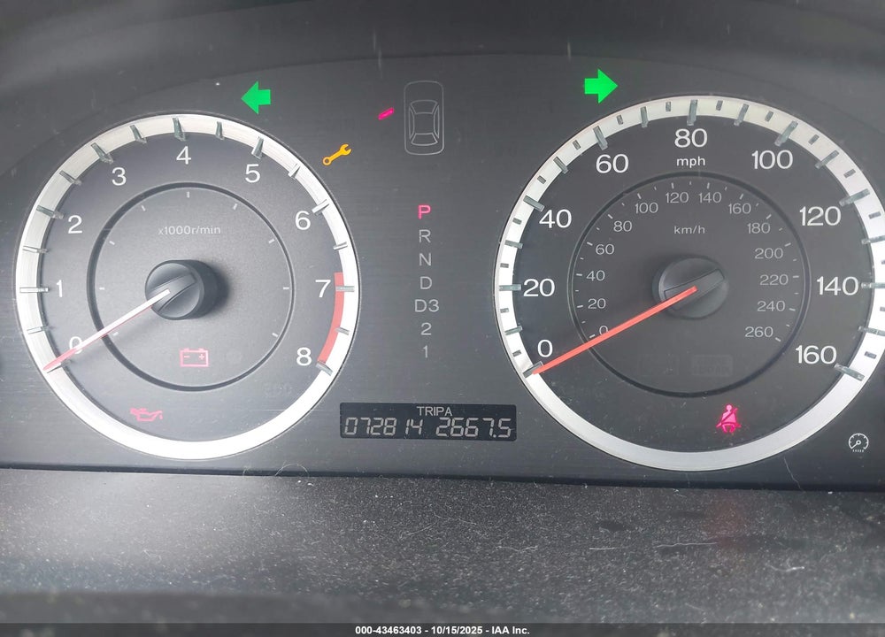 2012 HONDA ACCORD VIN: 1HGCP3F80CA006923