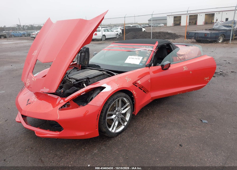 2016 CHEVROLET CORVETTE STINGRAY VIN: 1G1YK3D77G5105789