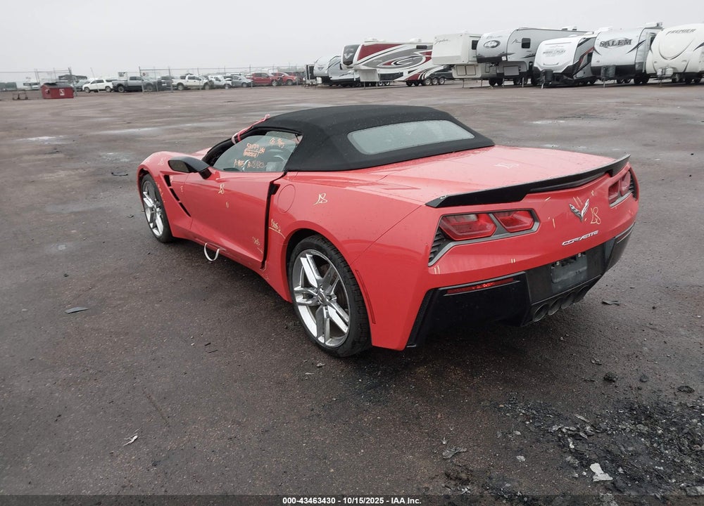 2016 CHEVROLET CORVETTE STINGRAY VIN: 1G1YK3D77G5105789