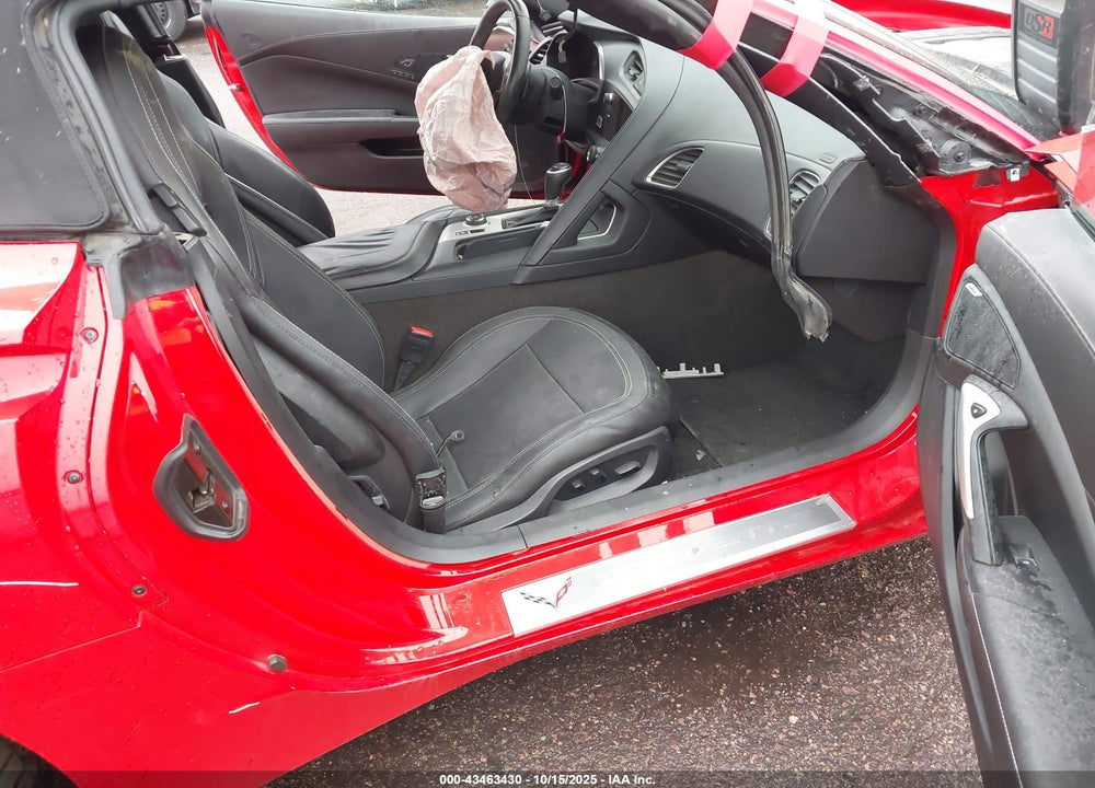 2016 CHEVROLET CORVETTE STINGRAY VIN: 1G1YK3D77G5105789