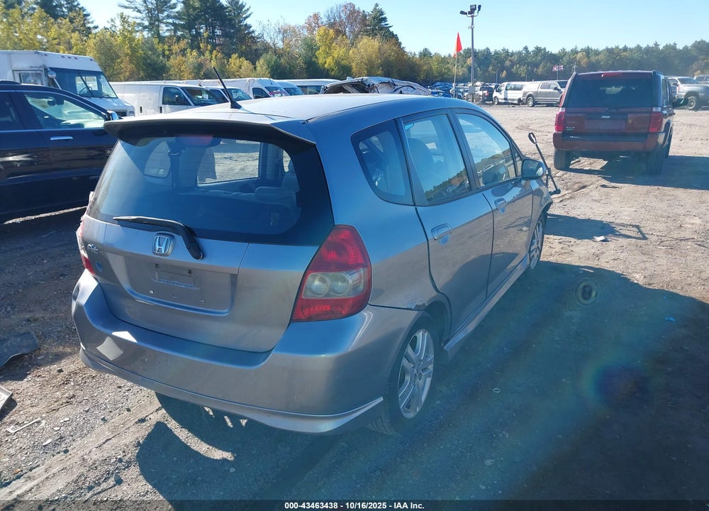 2007 HONDA FIT SPORT VIN: JHMGD38677S041400