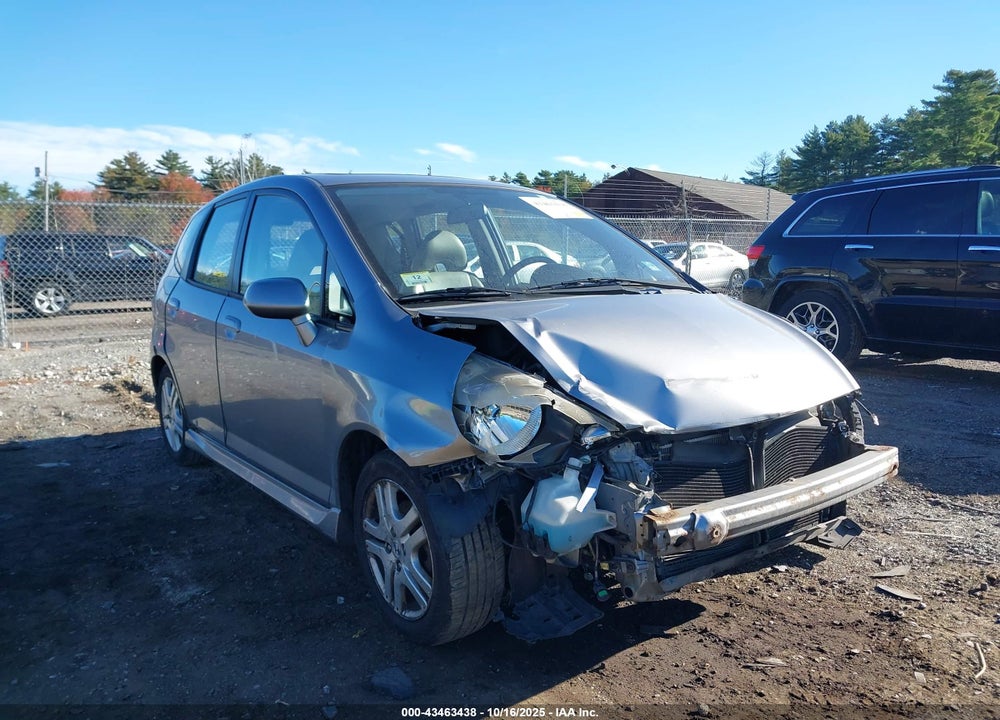 2007 HONDA FIT SPORT VIN: JHMGD38677S041400