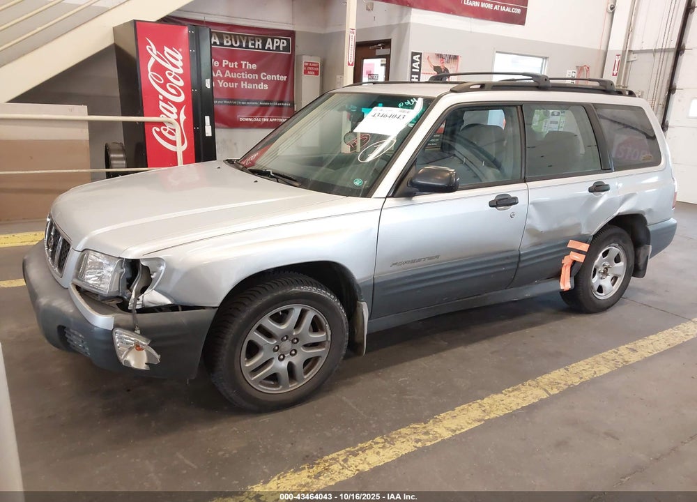 2002 SUBARU FORESTER L VIN: JF1SF63562H754466