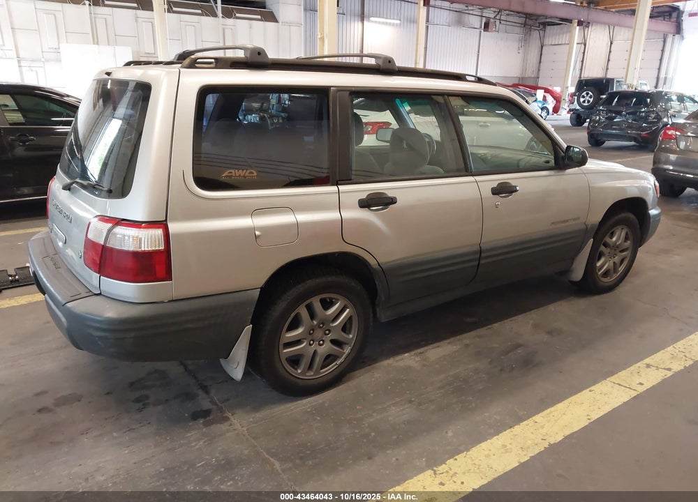 2002 SUBARU FORESTER L VIN: JF1SF63562H754466