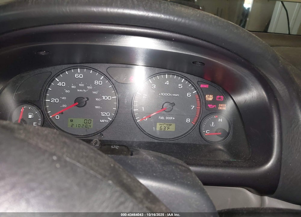 2002 SUBARU FORESTER L VIN: JF1SF63562H754466