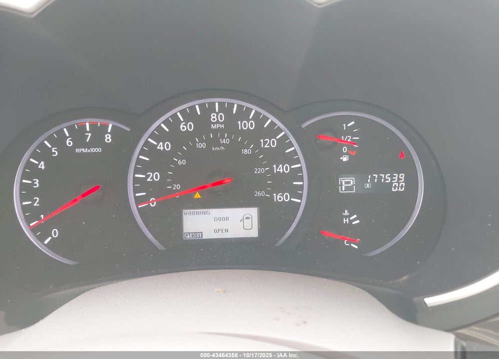 2012 NISSAN QUEST SL VIN: JN8AE2KP9C9050797