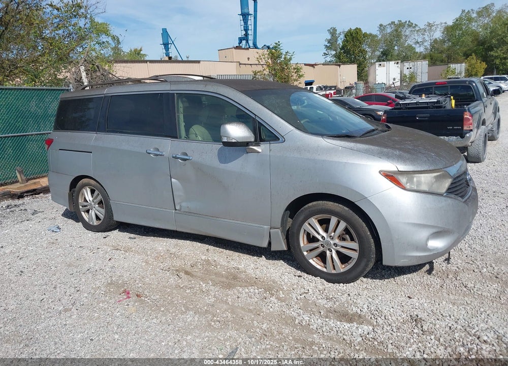 2012 NISSAN QUEST SL VIN: JN8AE2KP9C9050797