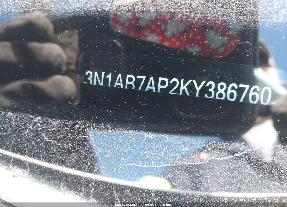 2019 NISSAN SENTRA S VIN: 3N1AB7AP2KY386760