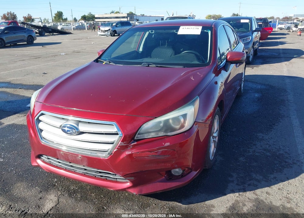 2016 SUBARU LEGACY 2.5I PREMIUM VIN: 4S3BNAF64G3026184