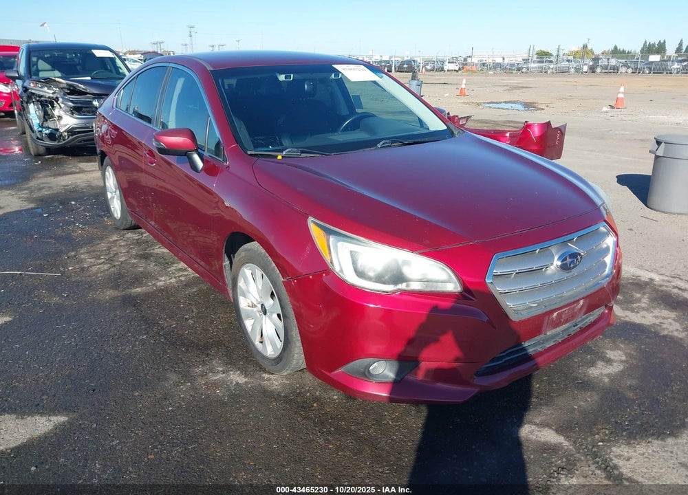 2016 SUBARU LEGACY 2.5I PREMIUM VIN: 4S3BNAF64G3026184
