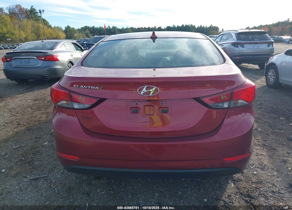 2015 HYUNDAI ELANTRA SE VIN: 5NPDH4AE3FH572591