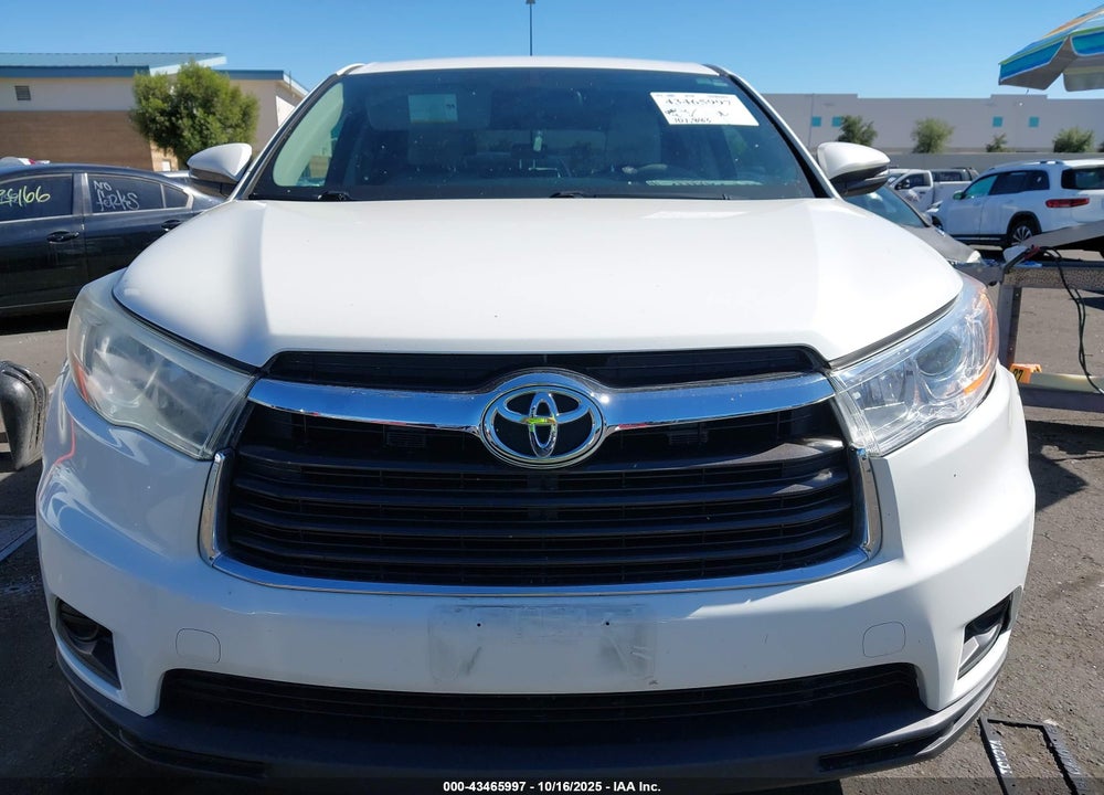 2016 TOYOTA HIGHLANDER LE V6 VIN: 5TDZKRFH4GS170369